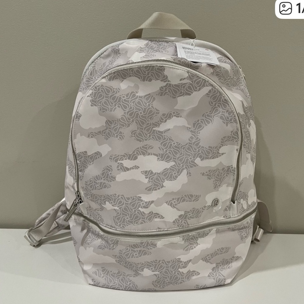 Lululemon Athletica White Camouflage Backpack